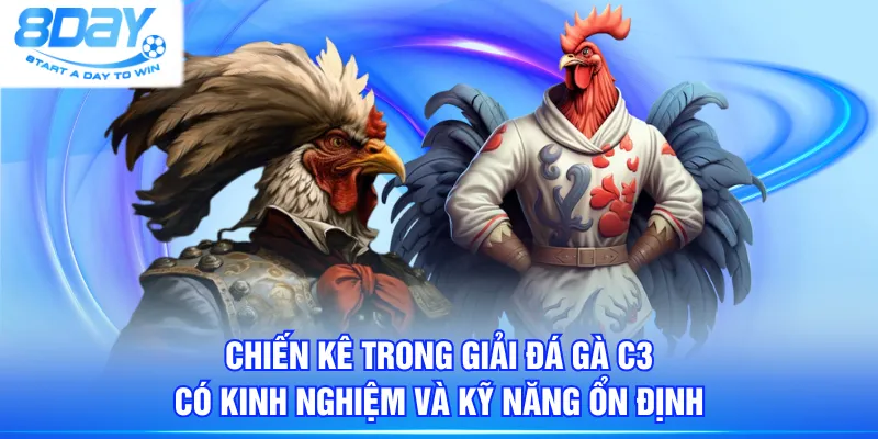 Chiến kê trong giải đá gà C3 có kinh nghiệm và kỹ năng ổn định